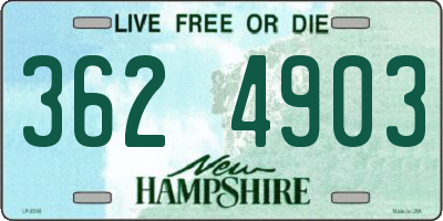 NH license plate 3624903