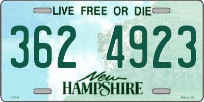 NH license plate 3624923