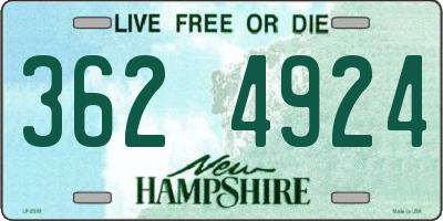 NH license plate 3624924