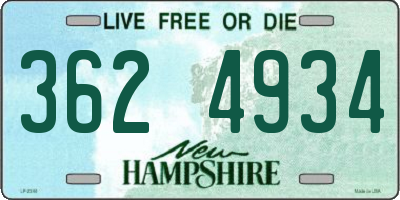 NH license plate 3624934