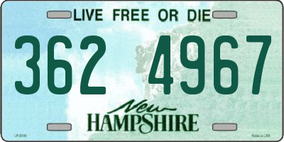 NH license plate 3624967