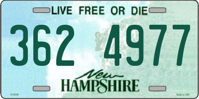 NH license plate 3624977