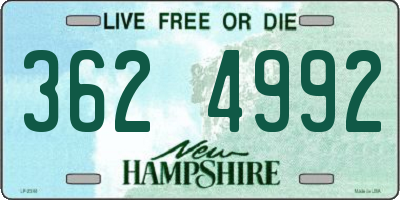 NH license plate 3624992