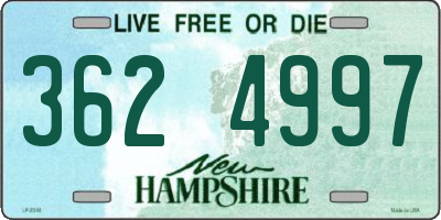 NH license plate 3624997