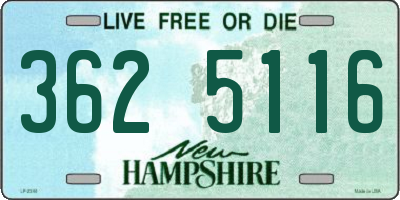 NH license plate 3625116