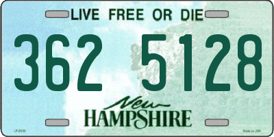 NH license plate 3625128