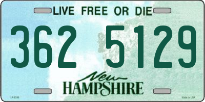 NH license plate 3625129