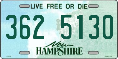 NH license plate 3625130