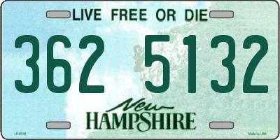 NH license plate 3625132