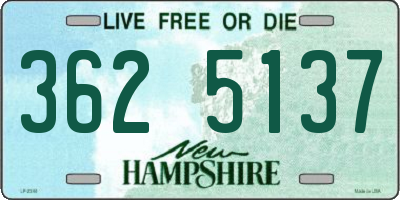 NH license plate 3625137