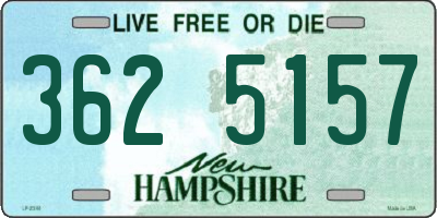 NH license plate 3625157
