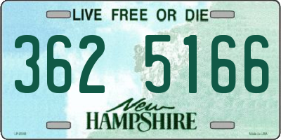 NH license plate 3625166