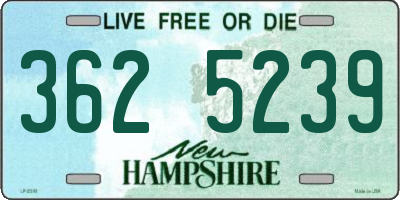 NH license plate 3625239