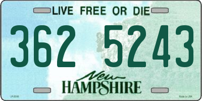 NH license plate 3625243