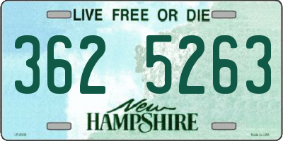 NH license plate 3625263
