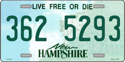 NH license plate 3625293