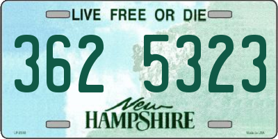 NH license plate 3625323