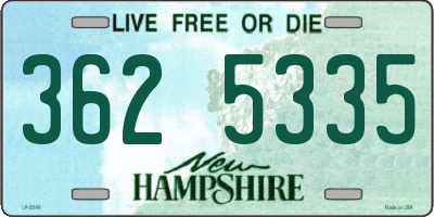NH license plate 3625335