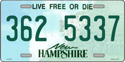 NH license plate 3625337