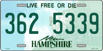NH license plate 3625339