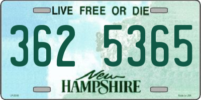 NH license plate 3625365
