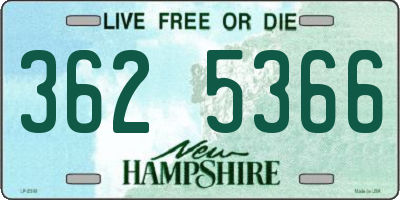 NH license plate 3625366