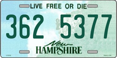 NH license plate 3625377