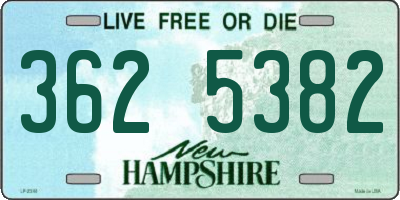NH license plate 3625382