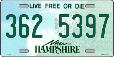 NH license plate 3625397