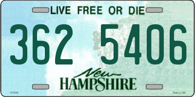 NH license plate 3625406