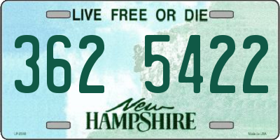 NH license plate 3625422