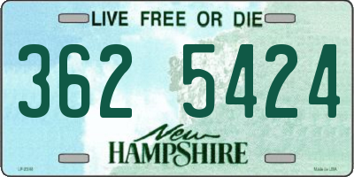 NH license plate 3625424