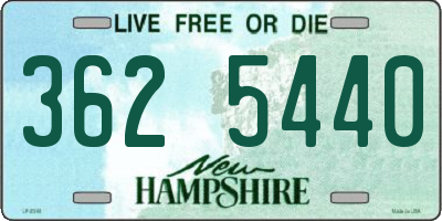 NH license plate 3625440