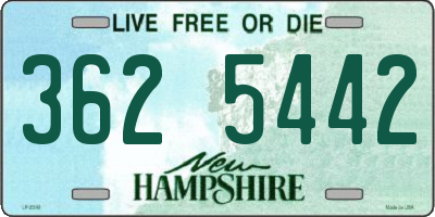 NH license plate 3625442