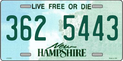 NH license plate 3625443