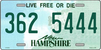 NH license plate 3625444