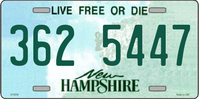 NH license plate 3625447