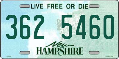 NH license plate 3625460