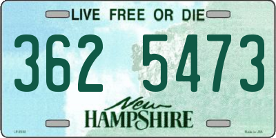 NH license plate 3625473