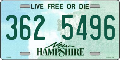 NH license plate 3625496