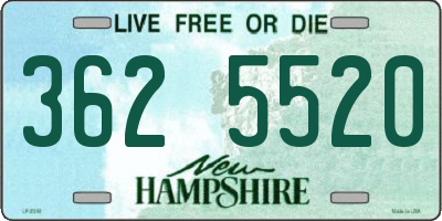 NH license plate 3625520