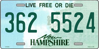 NH license plate 3625524
