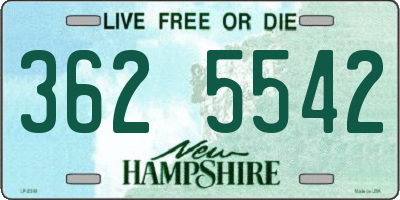 NH license plate 3625542