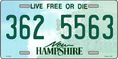 NH license plate 3625563
