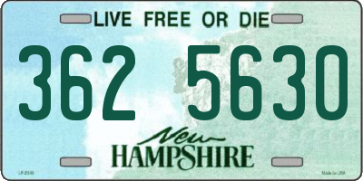 NH license plate 3625630