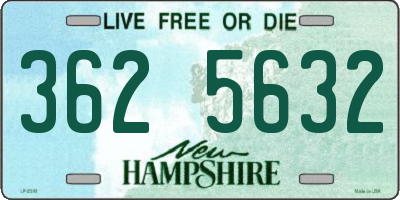 NH license plate 3625632