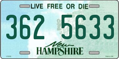 NH license plate 3625633