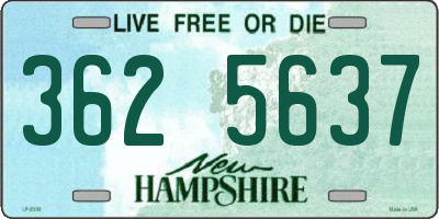 NH license plate 3625637