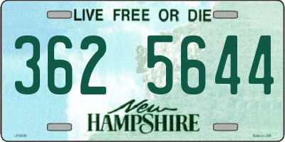 NH license plate 3625644