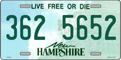 NH license plate 3625652